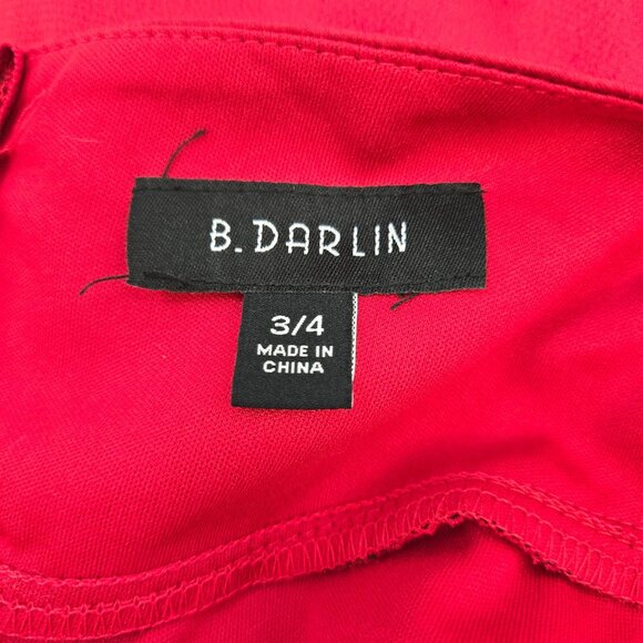 NWT B. Darlin Satin 3D Rose Applique Formal Gown Size Juniors 3/4 - Picture 3 of 9